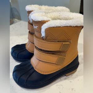 Cat & Jack Boys Velcro Snow Boots | size 12